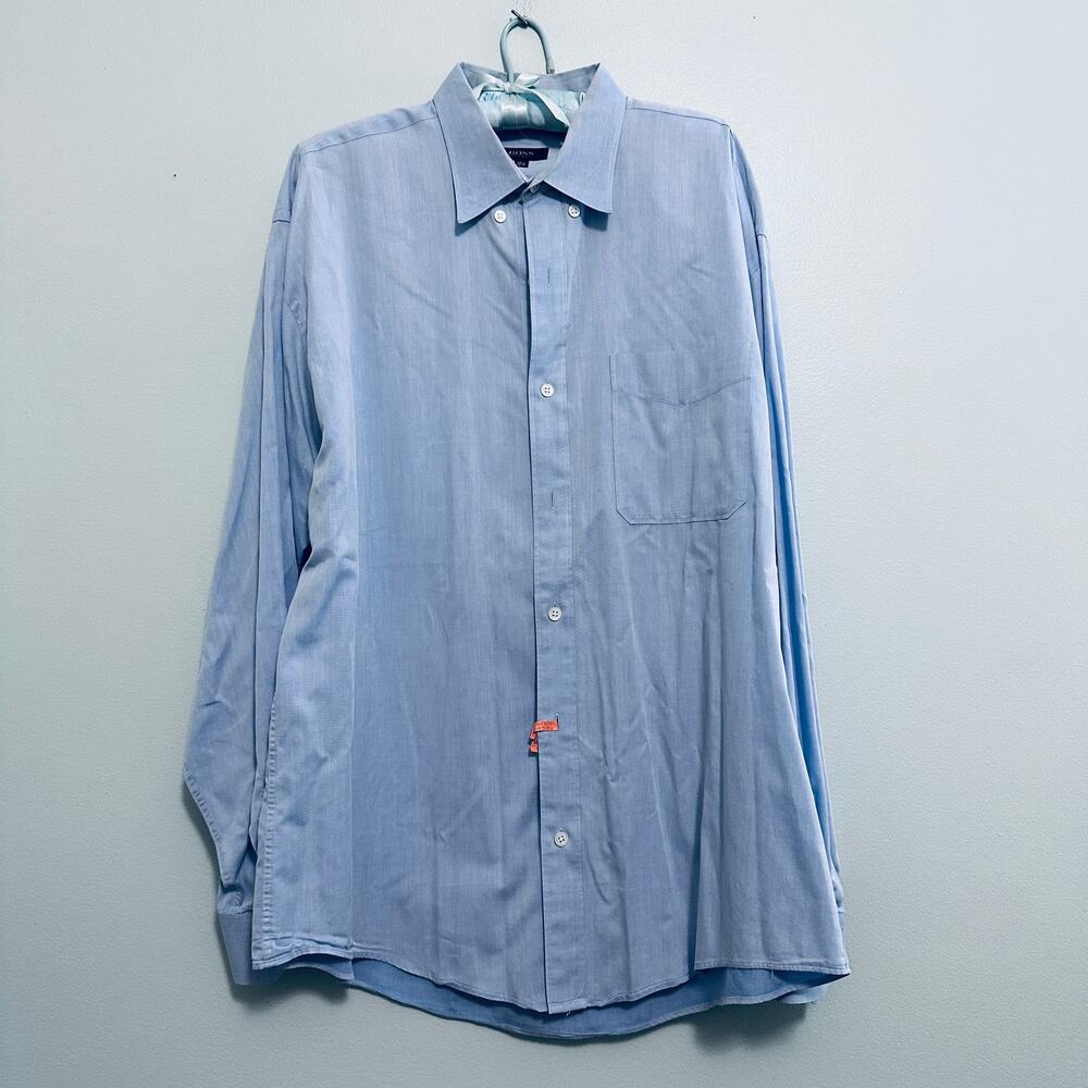 Hugo Boss Solid Blue Button Down - image 2